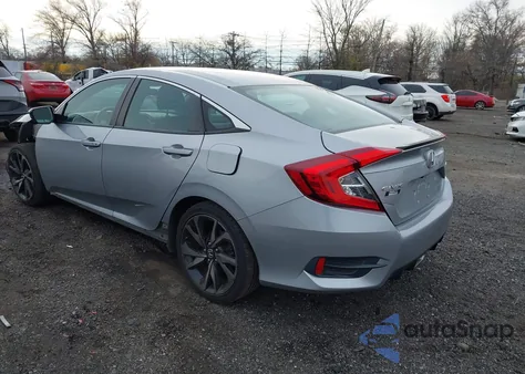 2019 Honda Civic Sport из США, поврежденный, VIN 2HGFC2F8XKH533225
